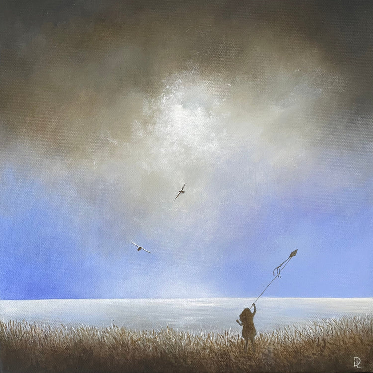 Maleri Himmel er altid højere malet af Lise Duun.