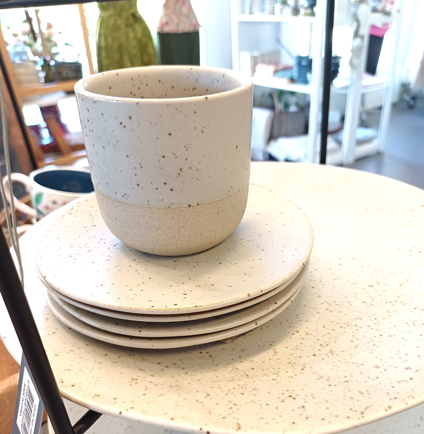 Lattekop i keramik.