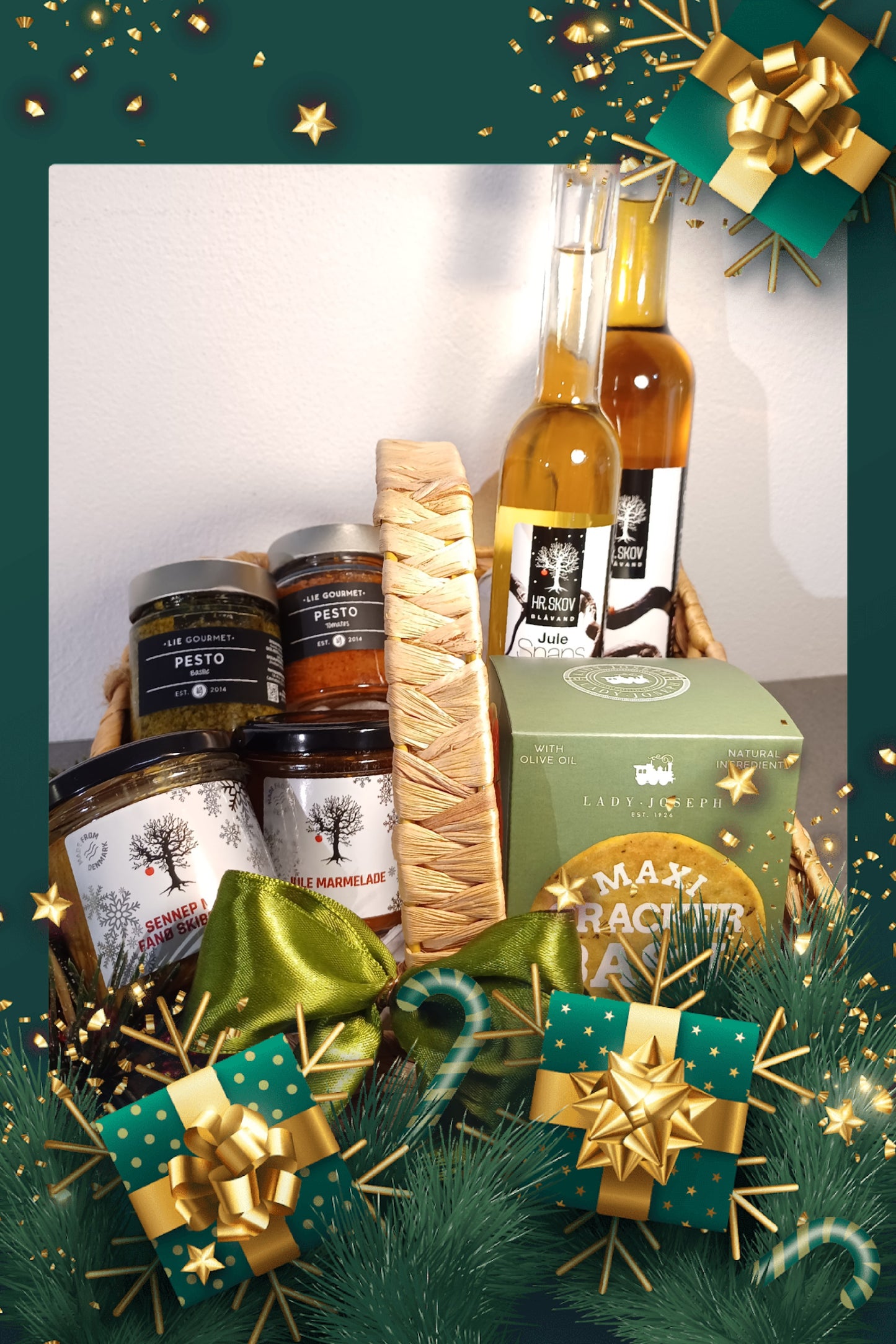 Kurv/gavekasse til ham og hende