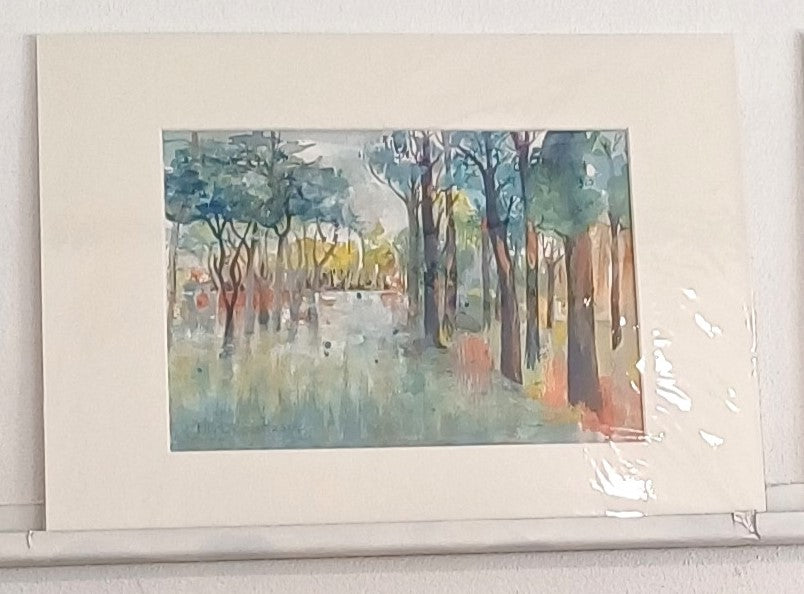 Forest in aquarel.