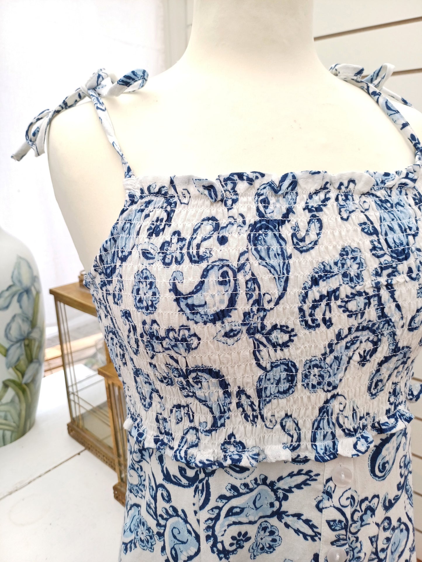 Sommer kjole med stropper.