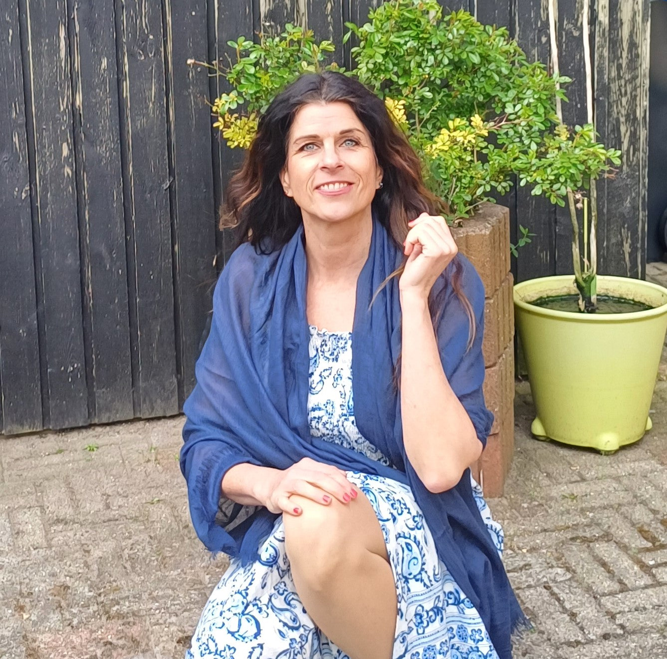 Sommer kjole med stropper.