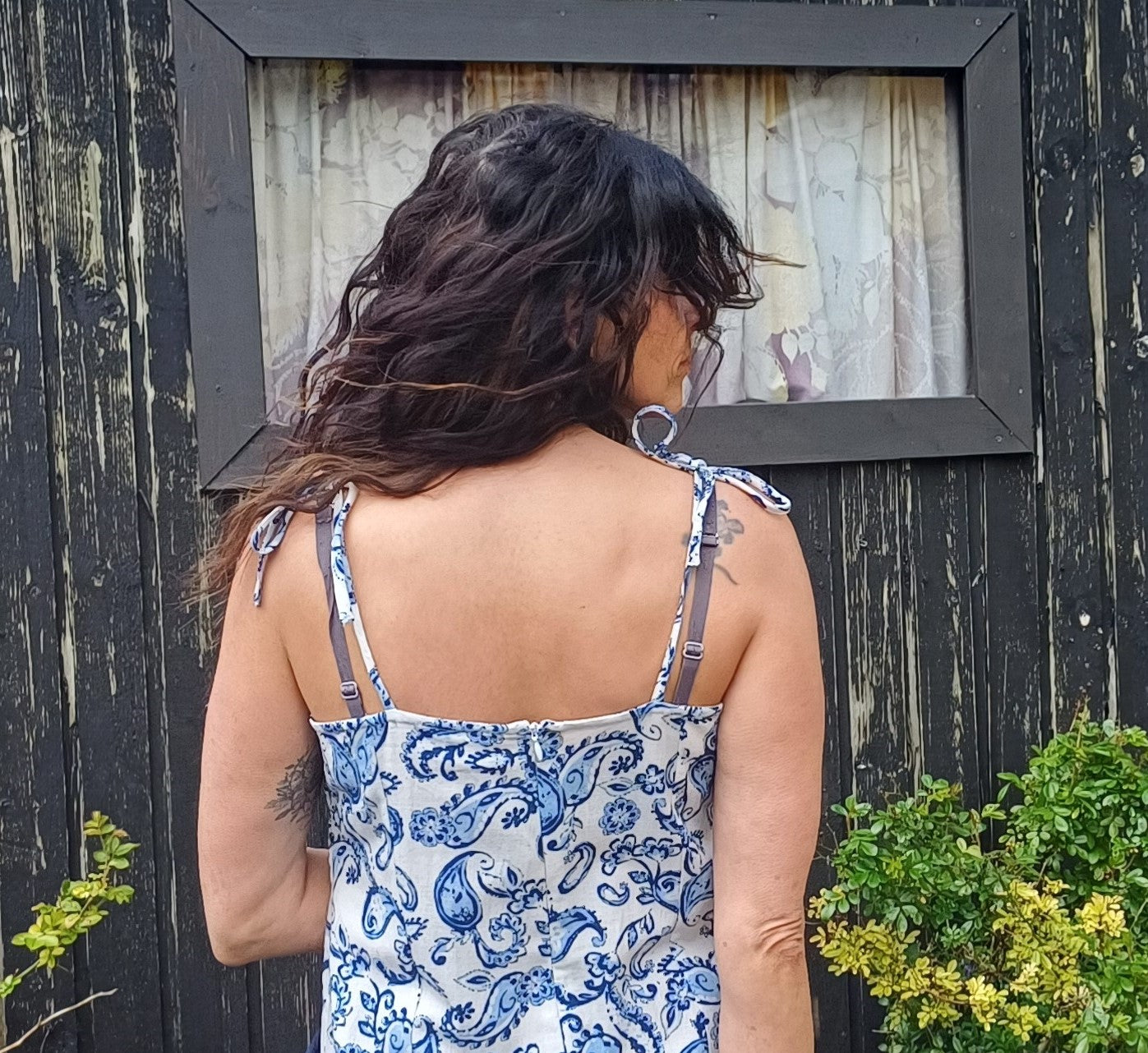 Sommer kjole med stropper.