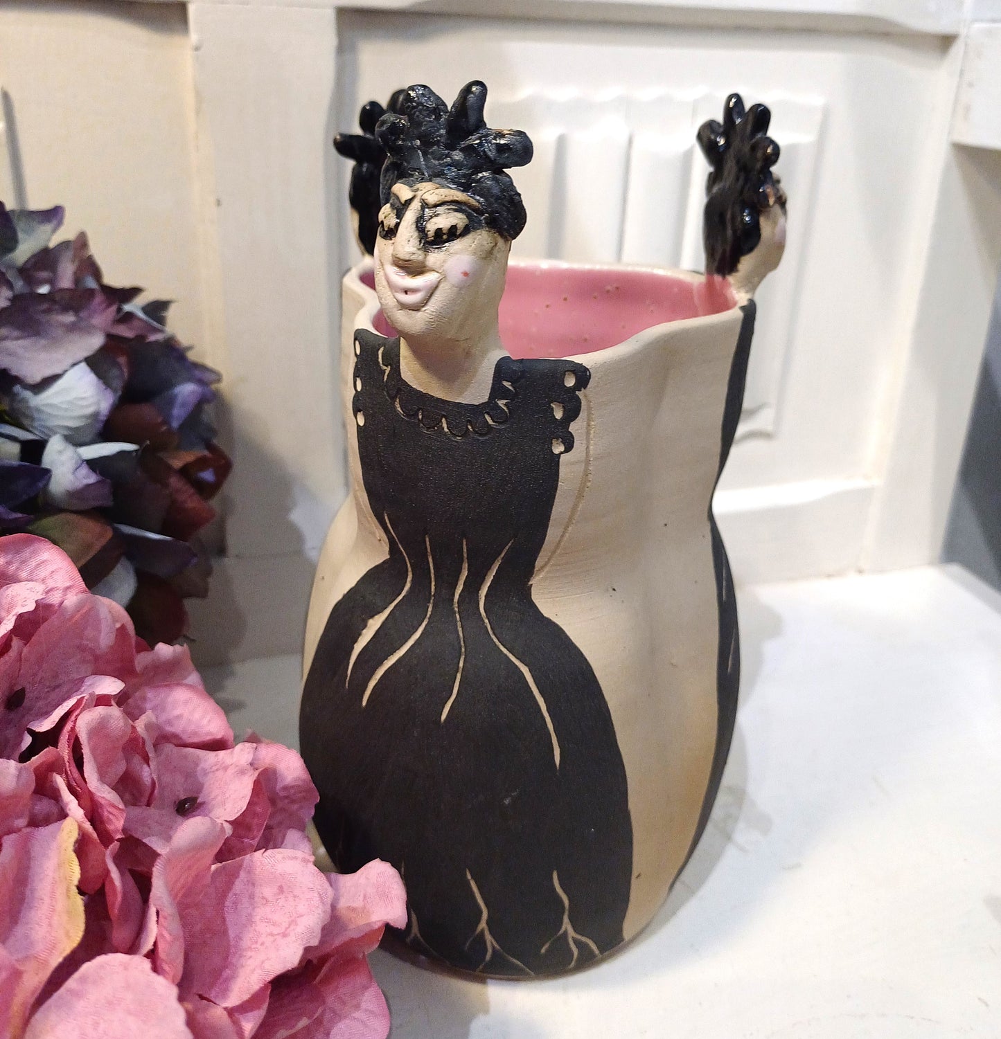 Rustik dame vase.