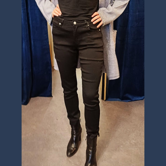 Sort højtaljet ASP 7/8 buks – perfekt pasform i stretch