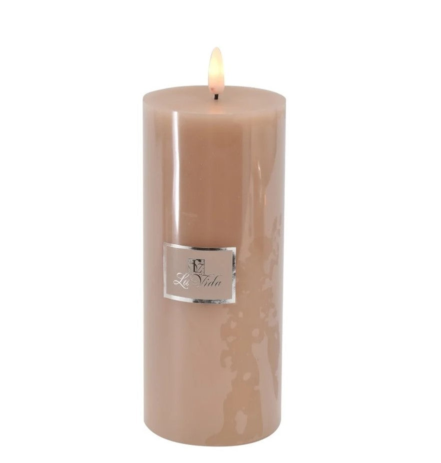 Champagne farvet bloklys LED - 18H.