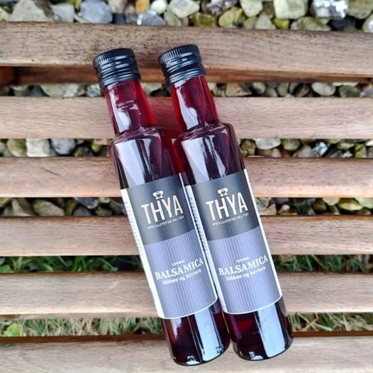 Balsamica med havtorn og blåbær.