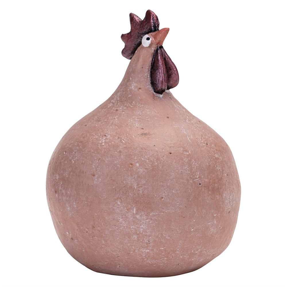 Nordisk høne i terracotta rød.