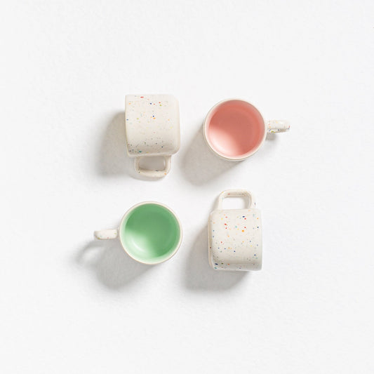 Keramik Party espressokop – farverig kop i stentøj