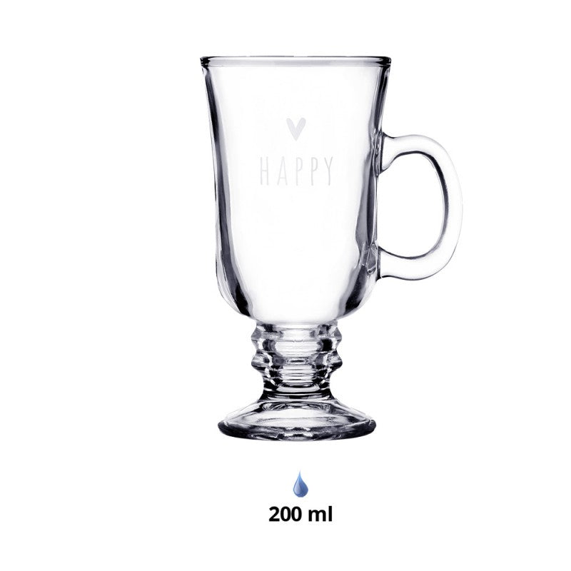 Irish coffee glas eller Te glas på fod.