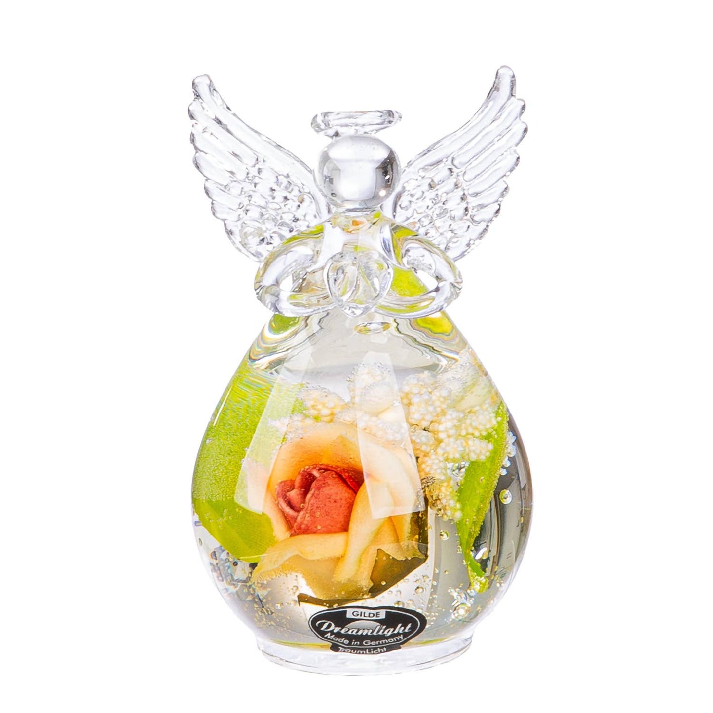 Blomster engle i glas.