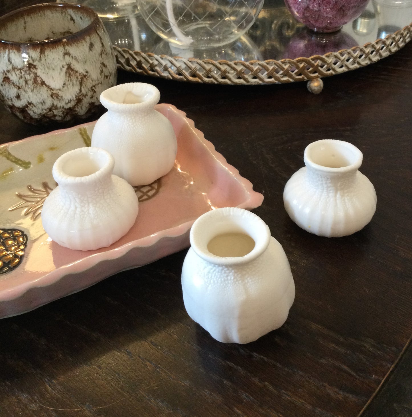 Mini mini keramik vaser.