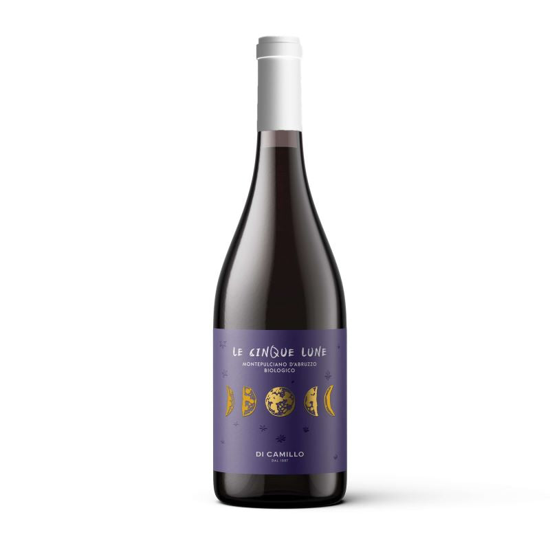 Le Cinque Lune, rød. Montepulciano D`Abruzzo ØKO