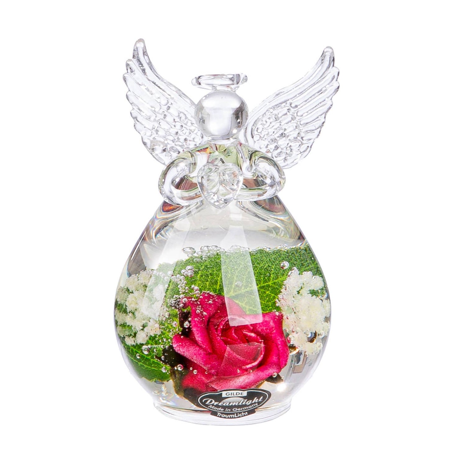 Blomster engle i glas.