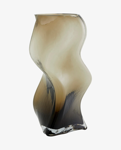 Flame glas vase.