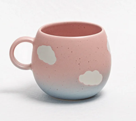 Sunset Cloud stentøjskrus – Håndlavet lyserød og blå kop