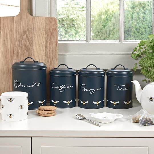 Te og kaffe, sukker dåser med bier