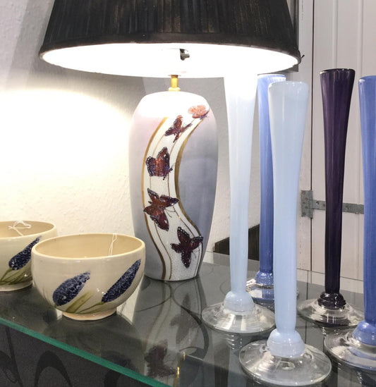 Keramik sommerfugle skål.