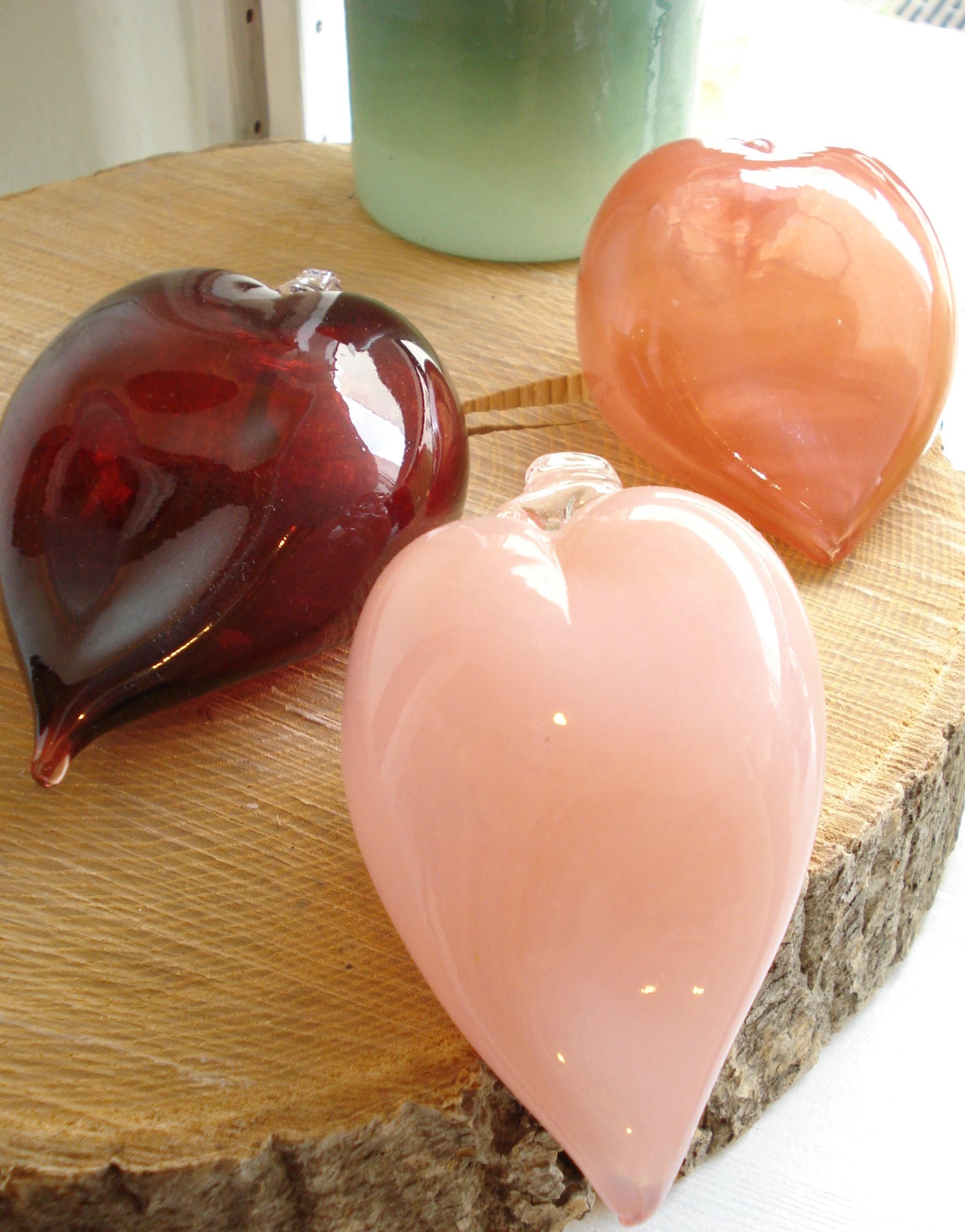 Glas hjerter fra Anne Flohr