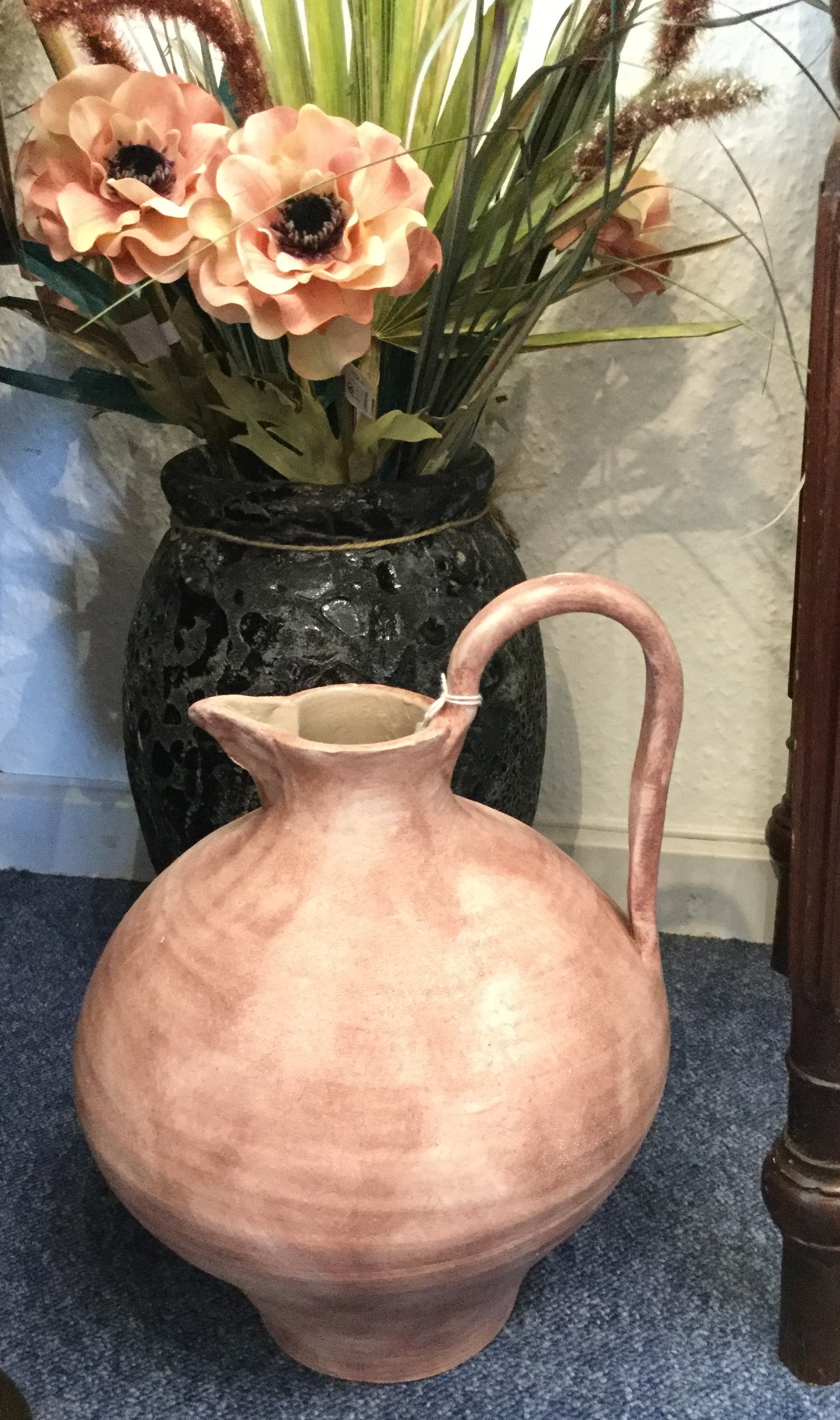 Rustik vase, terracotta rød.