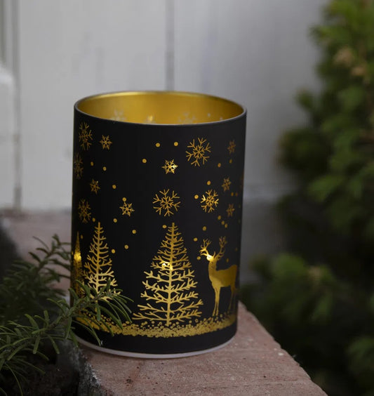 Jule lanterne med LED lys – hyggelig julebelysning