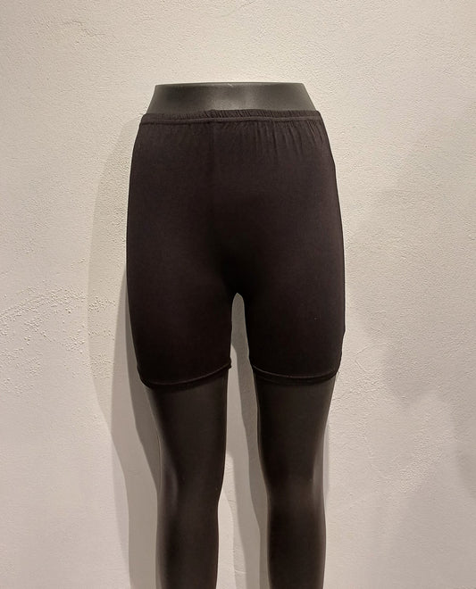 Sort kort shorts leggings.