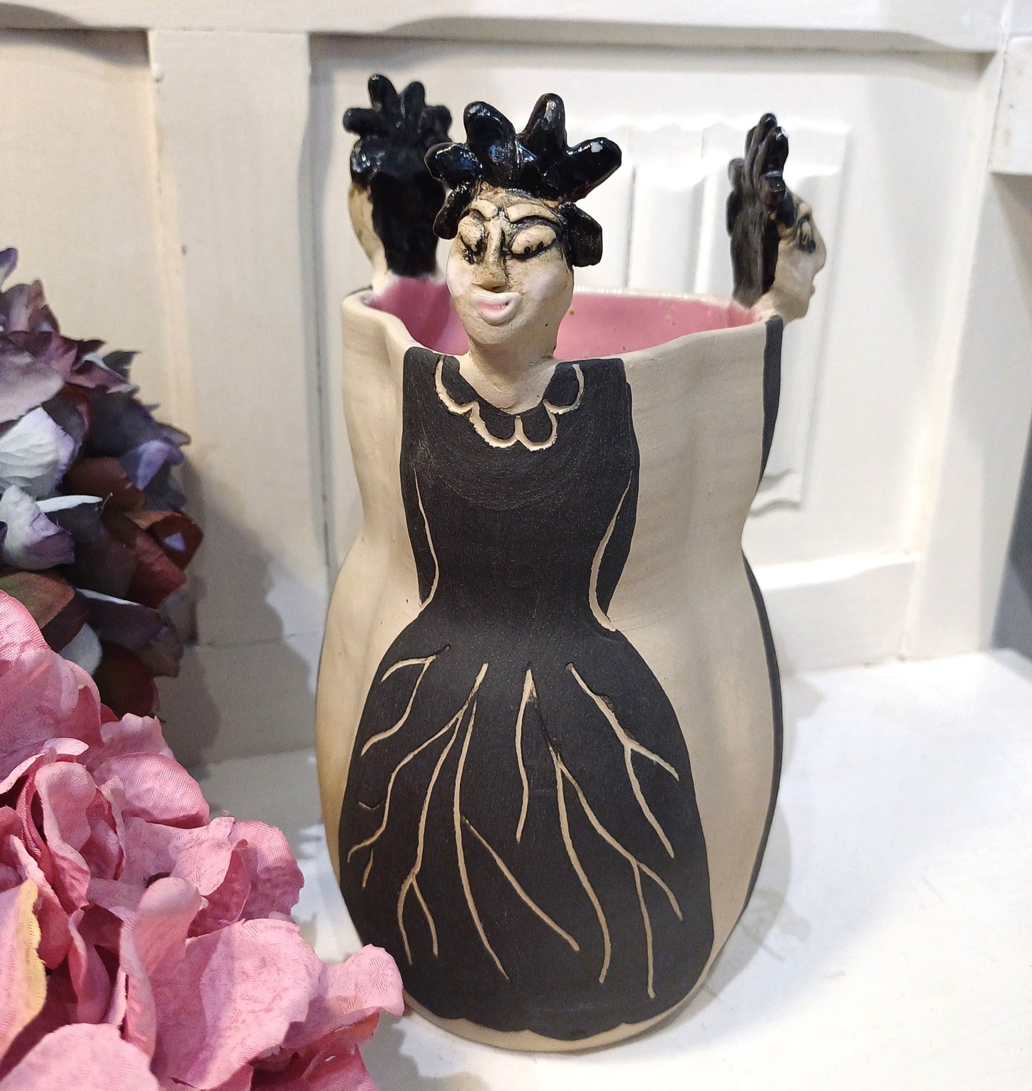 Rustik dame vase.