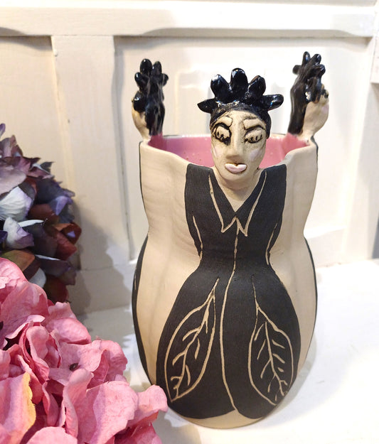 Rustik dame vase.