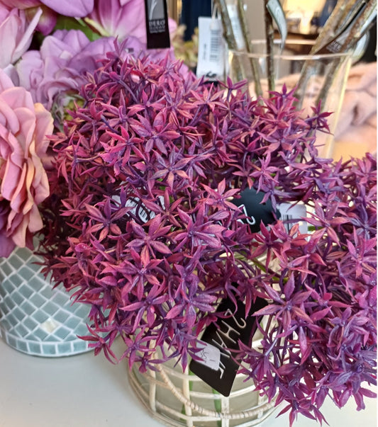 Kunstig lilla Allium – dekorativ blomst til indretning