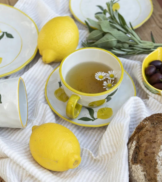 Citron kop med underkop.