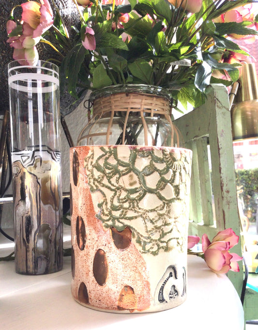 Vase lyserød fra Inge Frederiksen