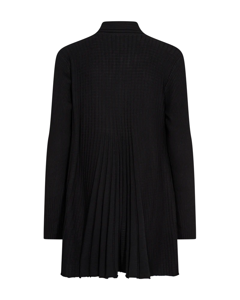 Sort lang cardigan.