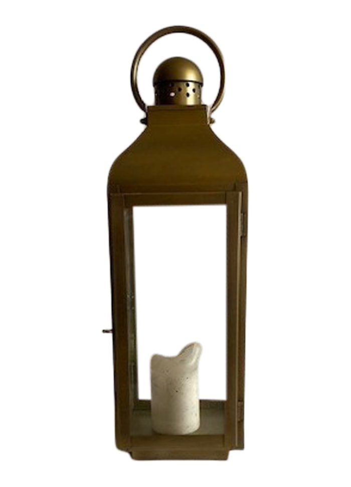 Klassiske lanterne i jern, mellem størrelse.