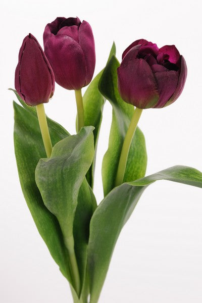 Mørke lilla tulipaner, kunstige