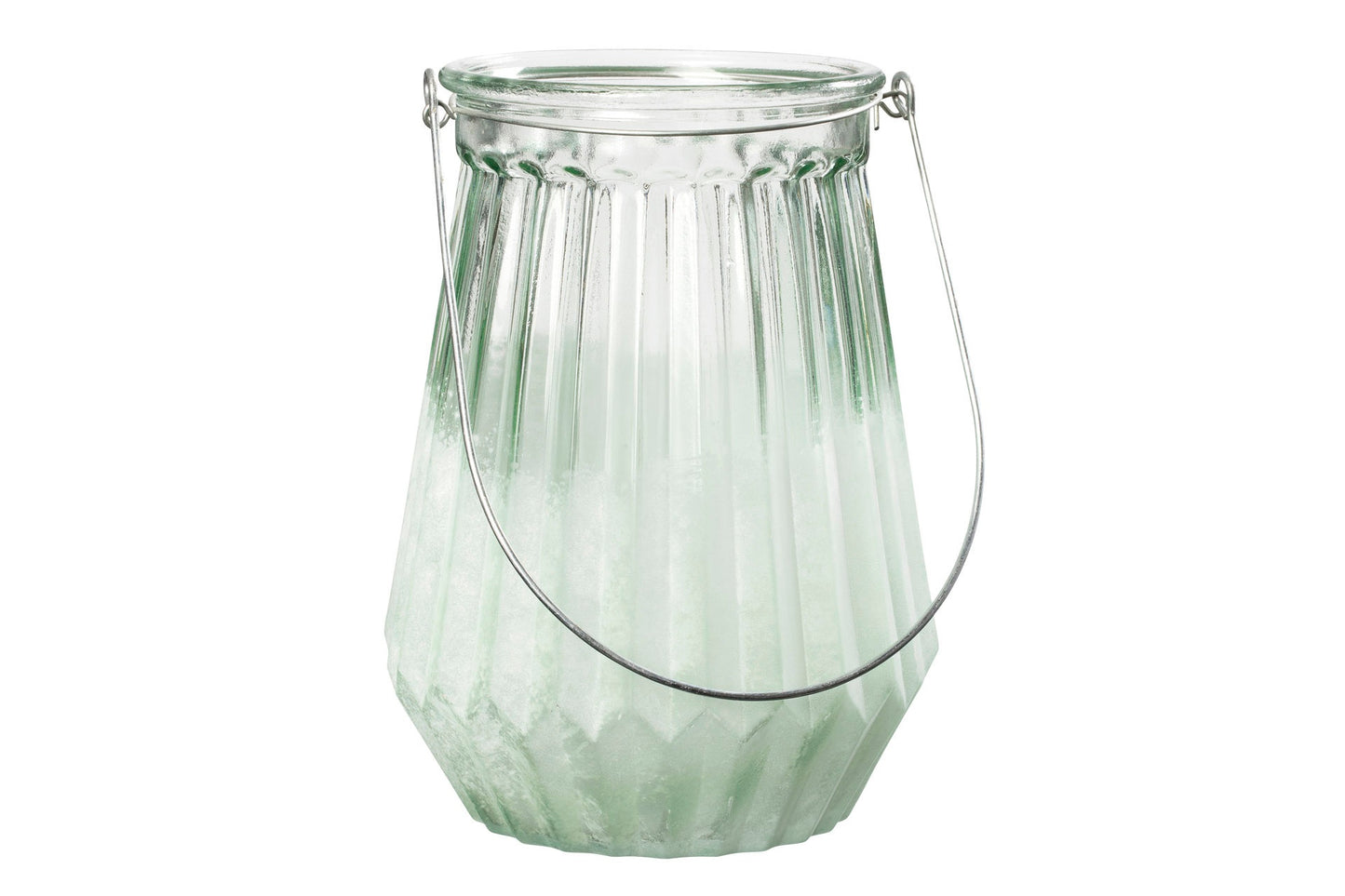 Glas lanterne i grøn