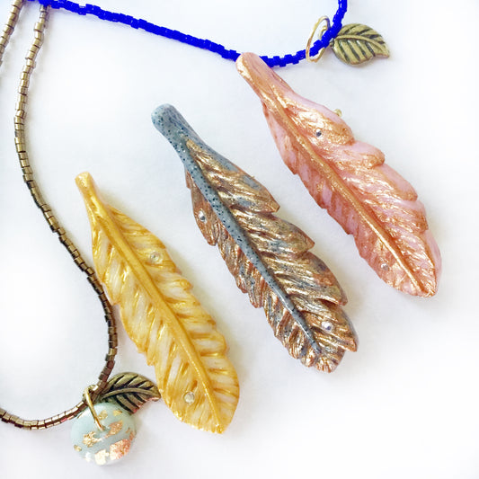 Håndlavet Fjerbrocher