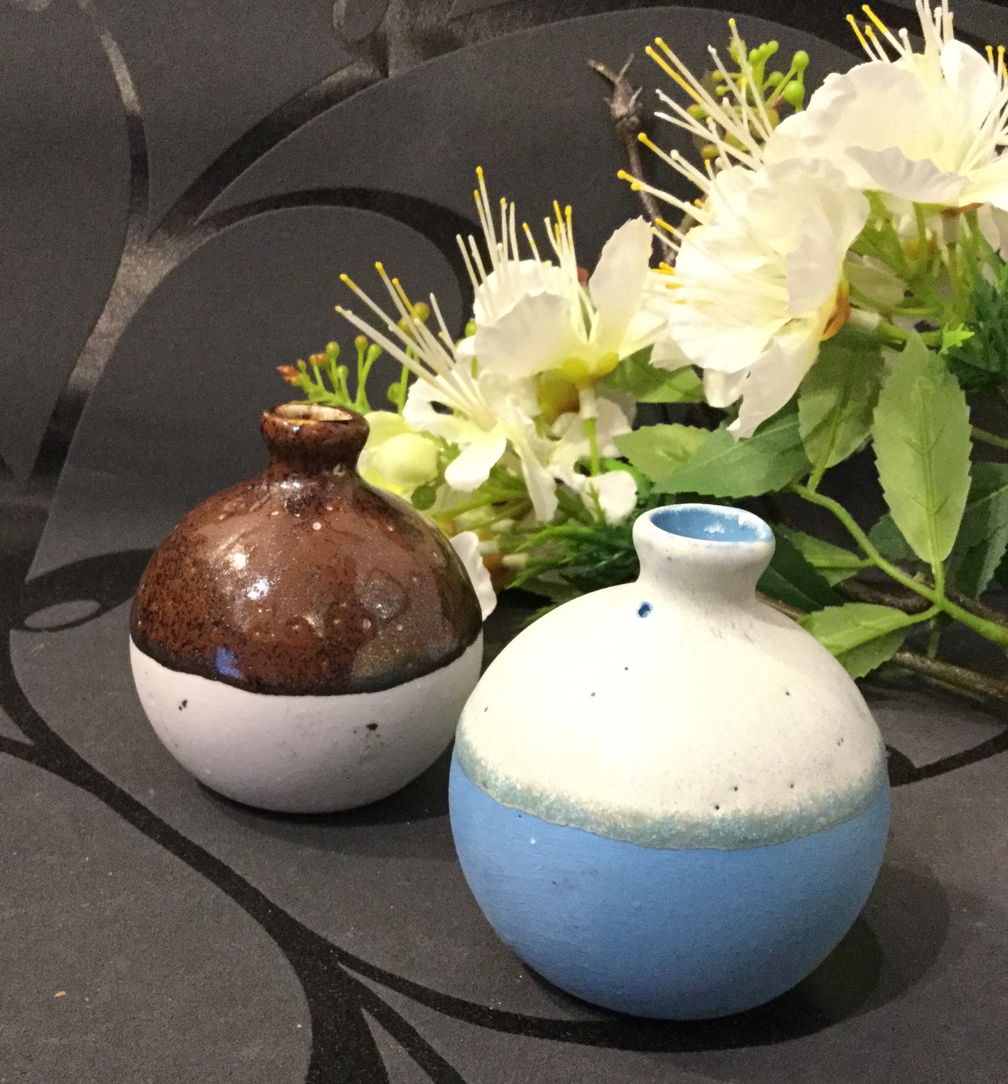 Runde mini keramik vaser