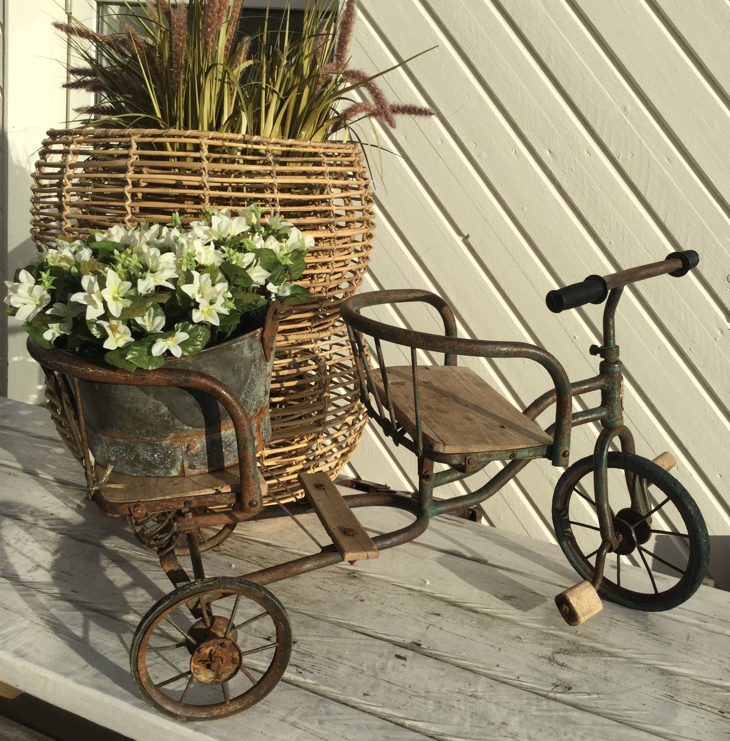 Original vintage 3 hjulet deko cykel