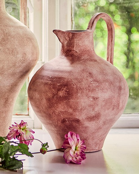Rustik vase, terracotta rød.