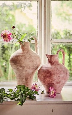 Rustik vase, terracotta rød.