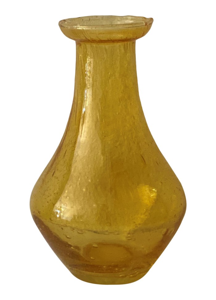 Mundblæst glas vaser i gul